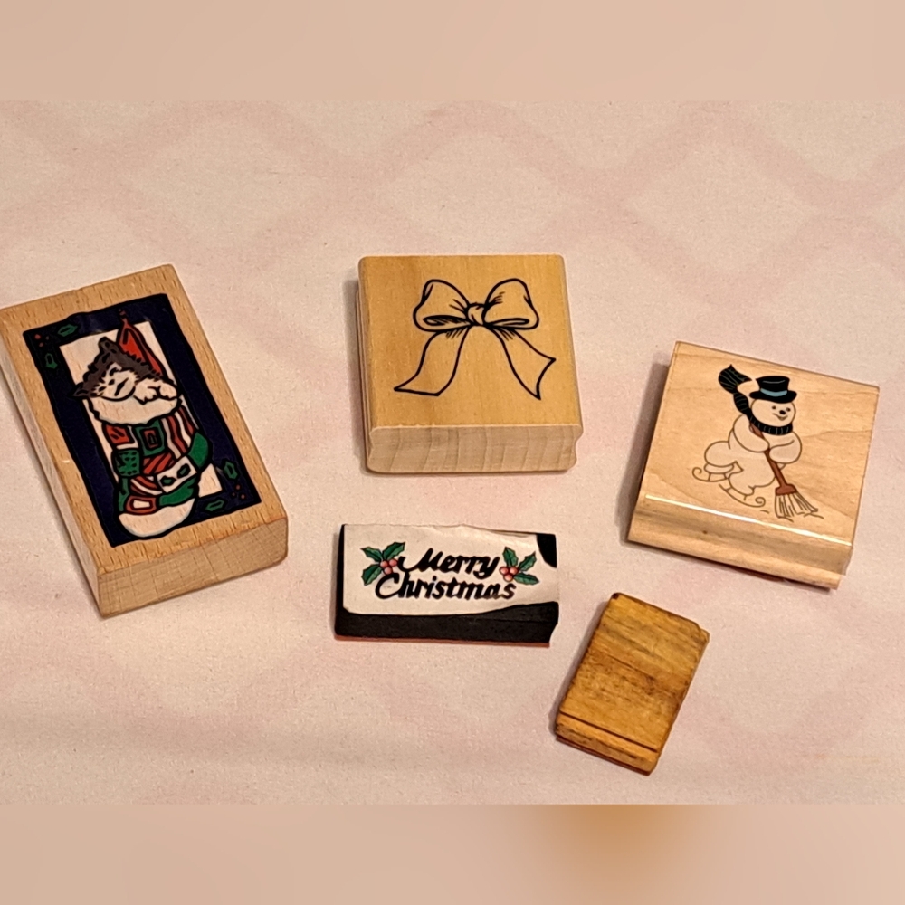 Christmas Wooden Stamp Set